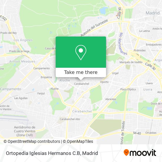 Ortopedia Iglesias Hermanos C.B map