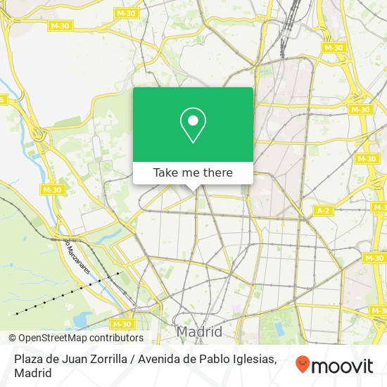 Plaza de Juan Zorrilla / Avenida de Pablo Iglesias map