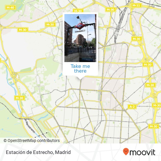 mapa Estación de Estrecho