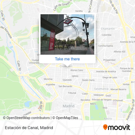 mapa Estación de Canal