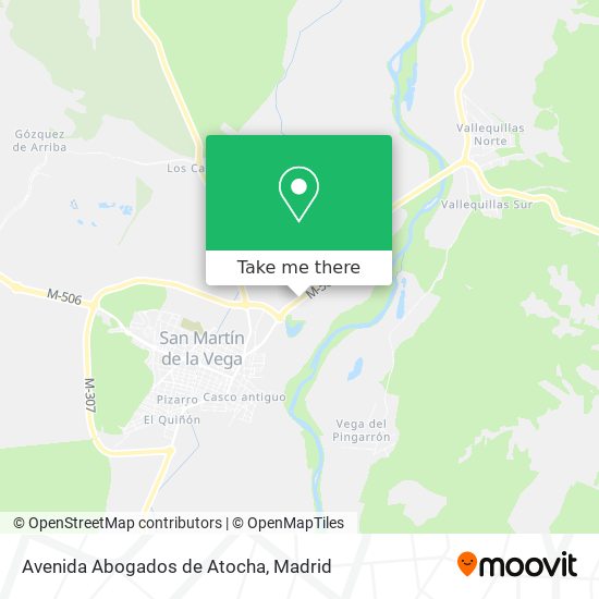 mapa Avenida Abogados de Atocha