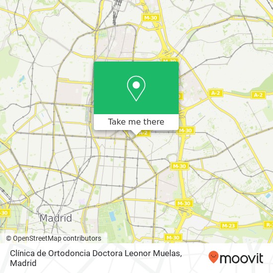 Clínica de Ortodoncia Doctora Leonor Muelas map