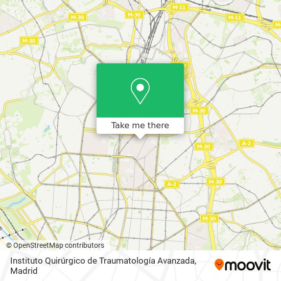 Instituto Quirúrgico de Traumatología Avanzada map