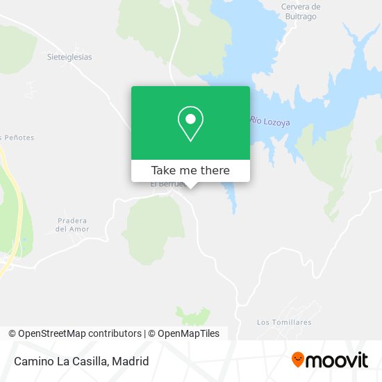mapa Camino La Casilla
