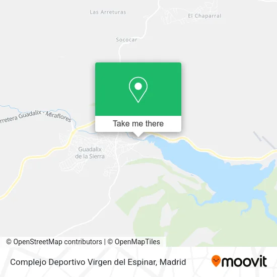 Complejo Deportivo Virgen del Espinar map