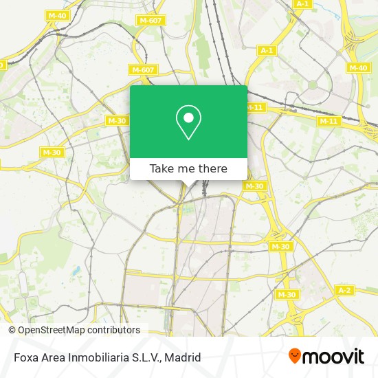 mapa Foxa Area Inmobiliaria S.L.V.