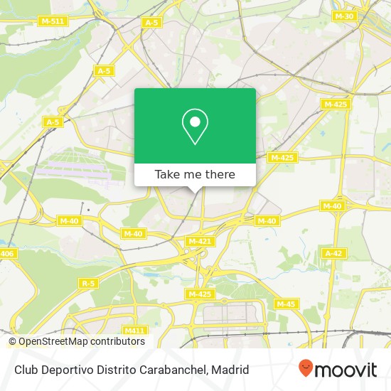 Club Deportivo Distrito Carabanchel map
