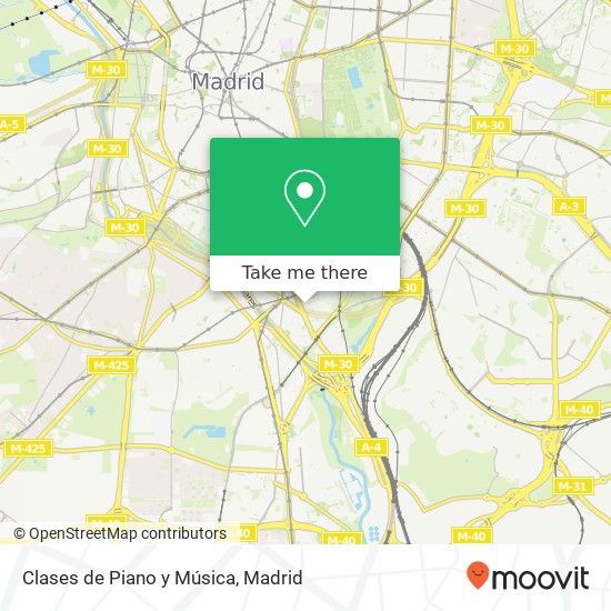 Clases de Piano y Música map