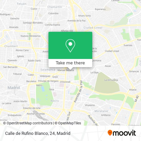 Calle de Rufino Blanco, 24 map