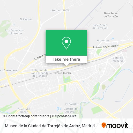 mapa Museo de la Ciudad de Torrejón de Ardoz
