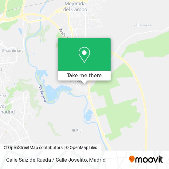 mapa Calle Saiz de Rueda / Calle Joselito