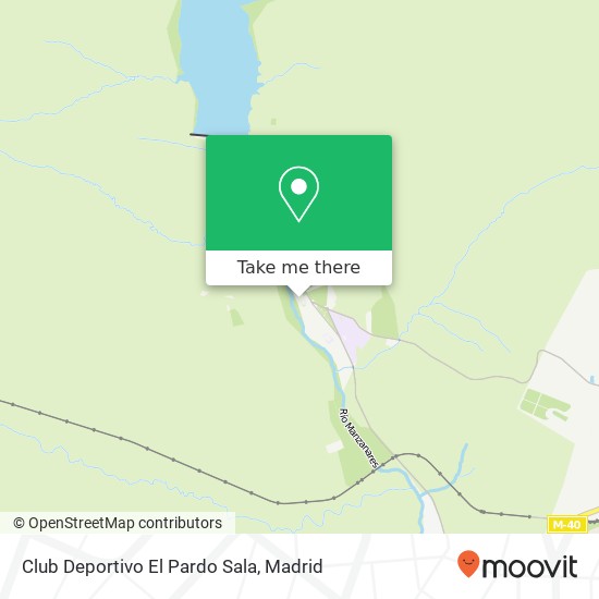 Club Deportivo El Pardo Sala map