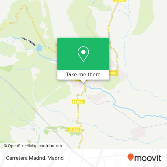 Carretera Madrid map