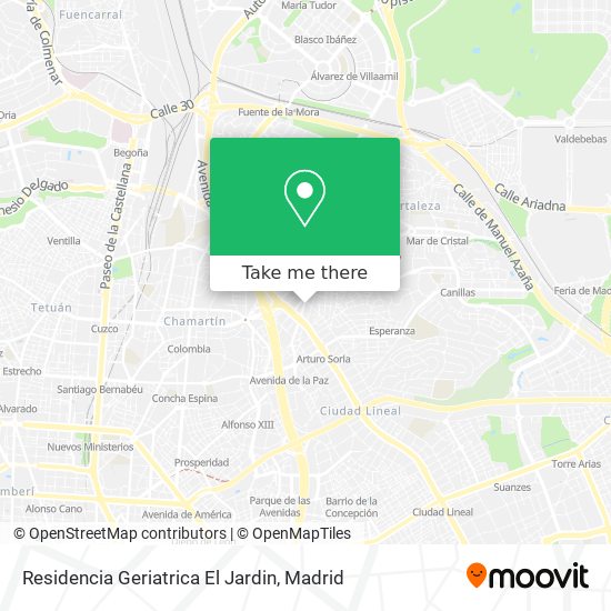 Residencia Geriatrica El Jardin map