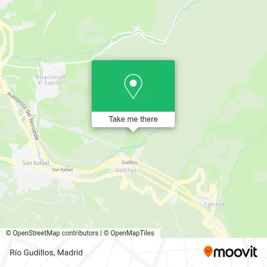 Río Gudillos map