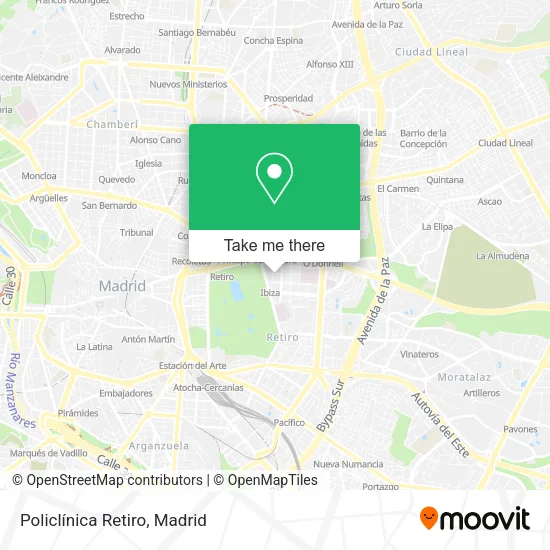 Policlínica Retiro map