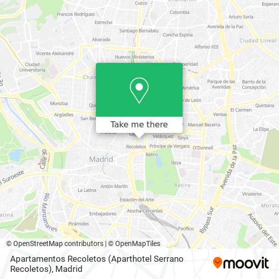 Apartamentos Recoletos (Aparthotel Serrano Recoletos) map