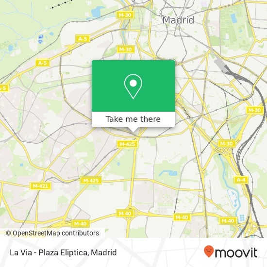 La Via - Plaza Eliptica map