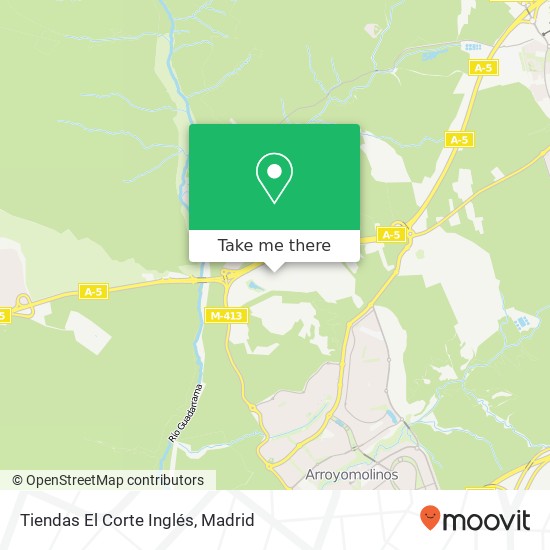 Tiendas El Corte Inglés map