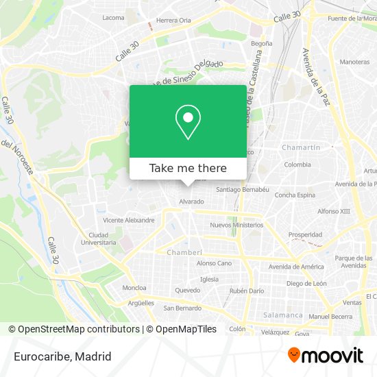 How to to Eurocaribe in Madrid by Bus or Train?