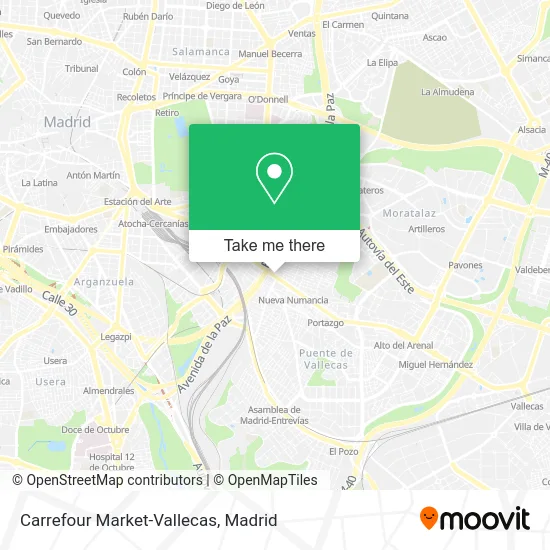 Carrefour Market-Vallecas map