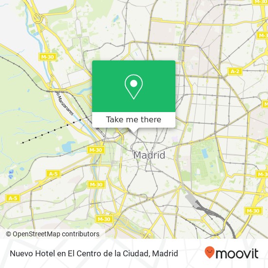 mapa Nuevo Hotel en El Centro de la Ciudad
