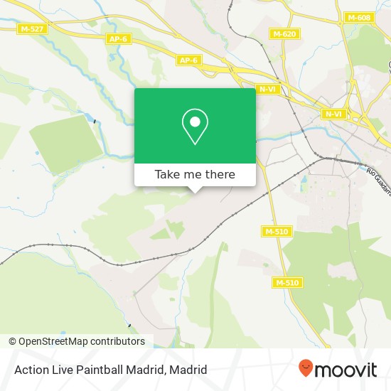 Action Live Paintball Madrid map