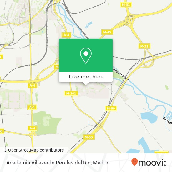 mapa Academia Villaverde Perales del Río