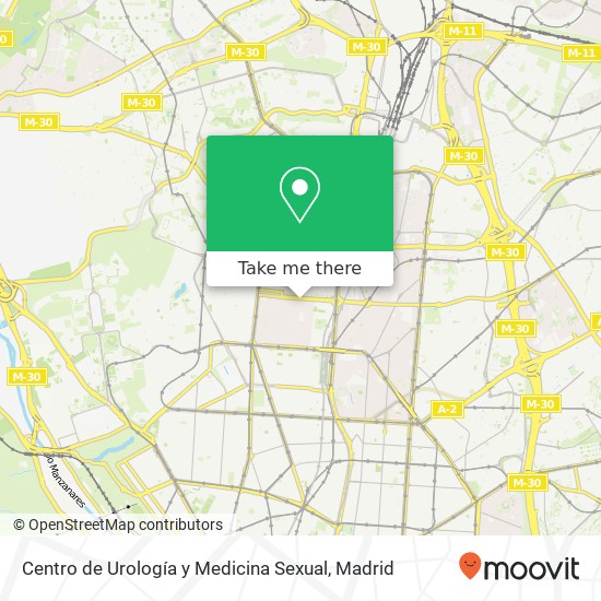 mapa Centro de Urología y Medicina Sexual