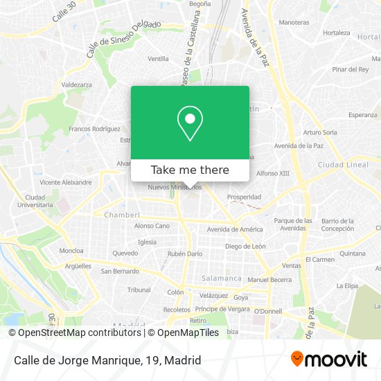 mapa Calle de Jorge Manrique, 19