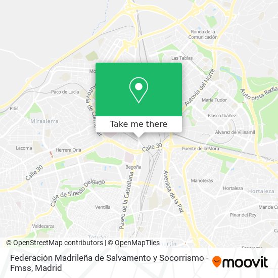 Federación Madrileña de Salvamento y Socorrismo - Fmss map