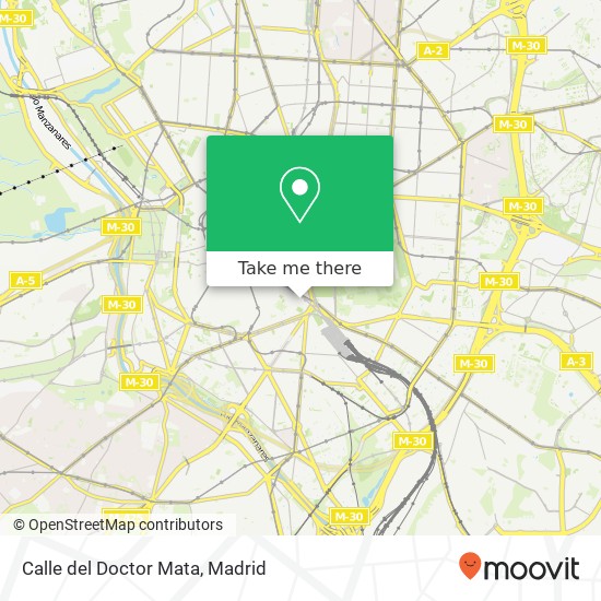 mapa Calle del Doctor Mata