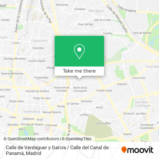 Calle de Verdaguer y García / Calle del Canal de Panamá map