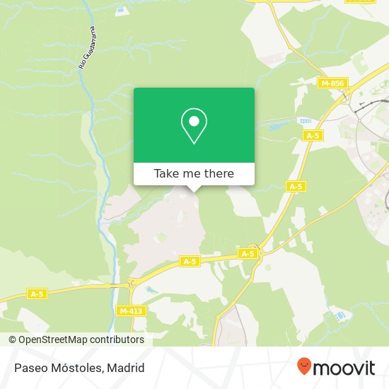 Paseo Móstoles map