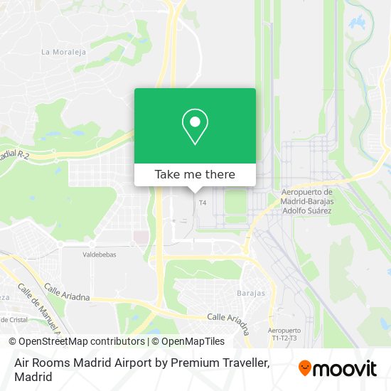 Air Rooms Madrid Airport by Premium Traveller map