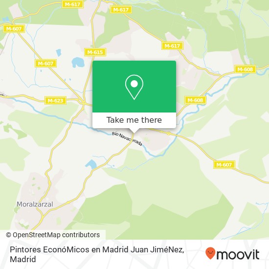 Pintores EconóMicos en Madrid Juan JiméNez map