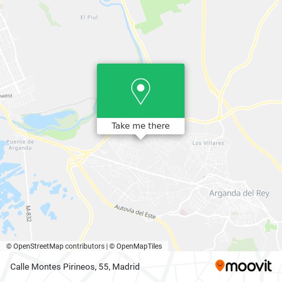Calle Montes Pirineos, 55 map