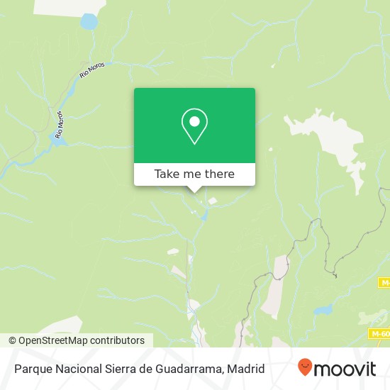 Parque Nacional Sierra de Guadarrama map