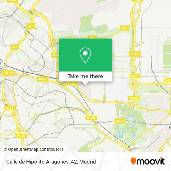 mapa Calle de Hipolito Aragonés, 42