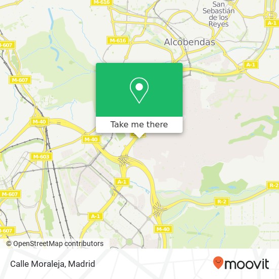 Calle Moraleja map