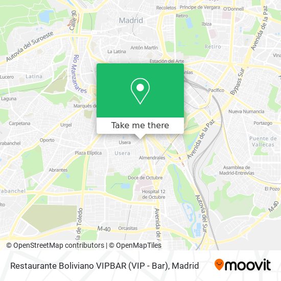 Restaurante Boliviano VIPBAR (VIP - Bar) map