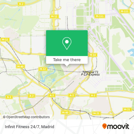 Infinit Fitness 24/7 map