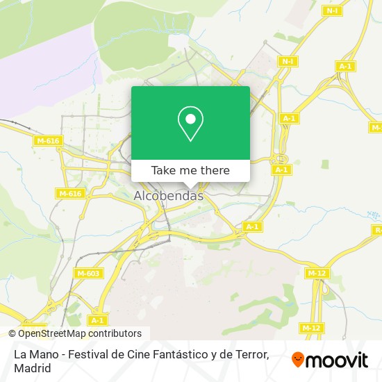 mapa La Mano - Festival de Cine Fantástico y de Terror