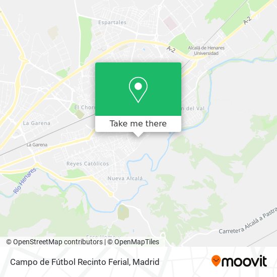 Campo de Fútbol Recinto Ferial map