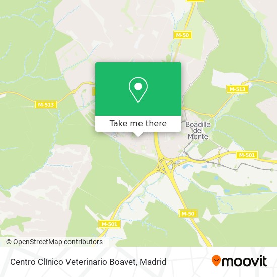 Centro Clínico Veterinario Boavet map