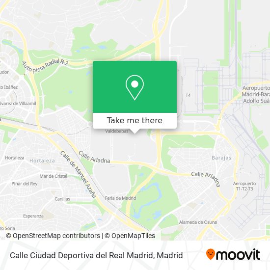 Calle Ciudad Deportiva del Real Madrid map