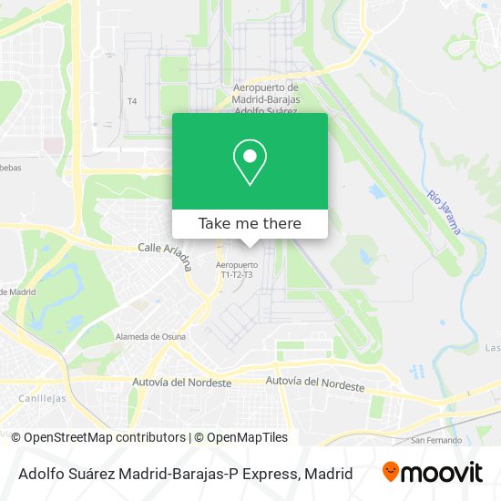 mapa Adolfo Suárez Madrid-Barajas-P Express
