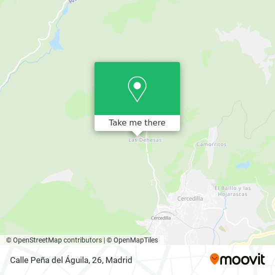 mapa Calle Peña del Águila, 26