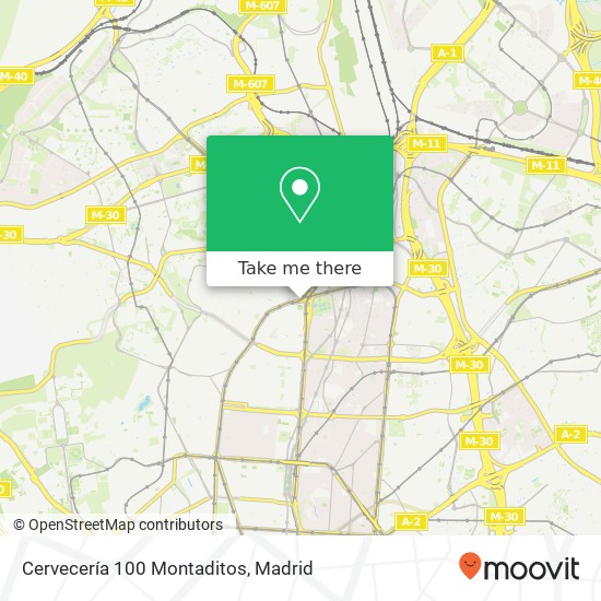 Cervecería 100 Montaditos map