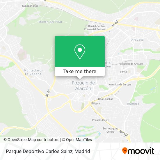 mapa Parque Deportivo Carlos Sainz